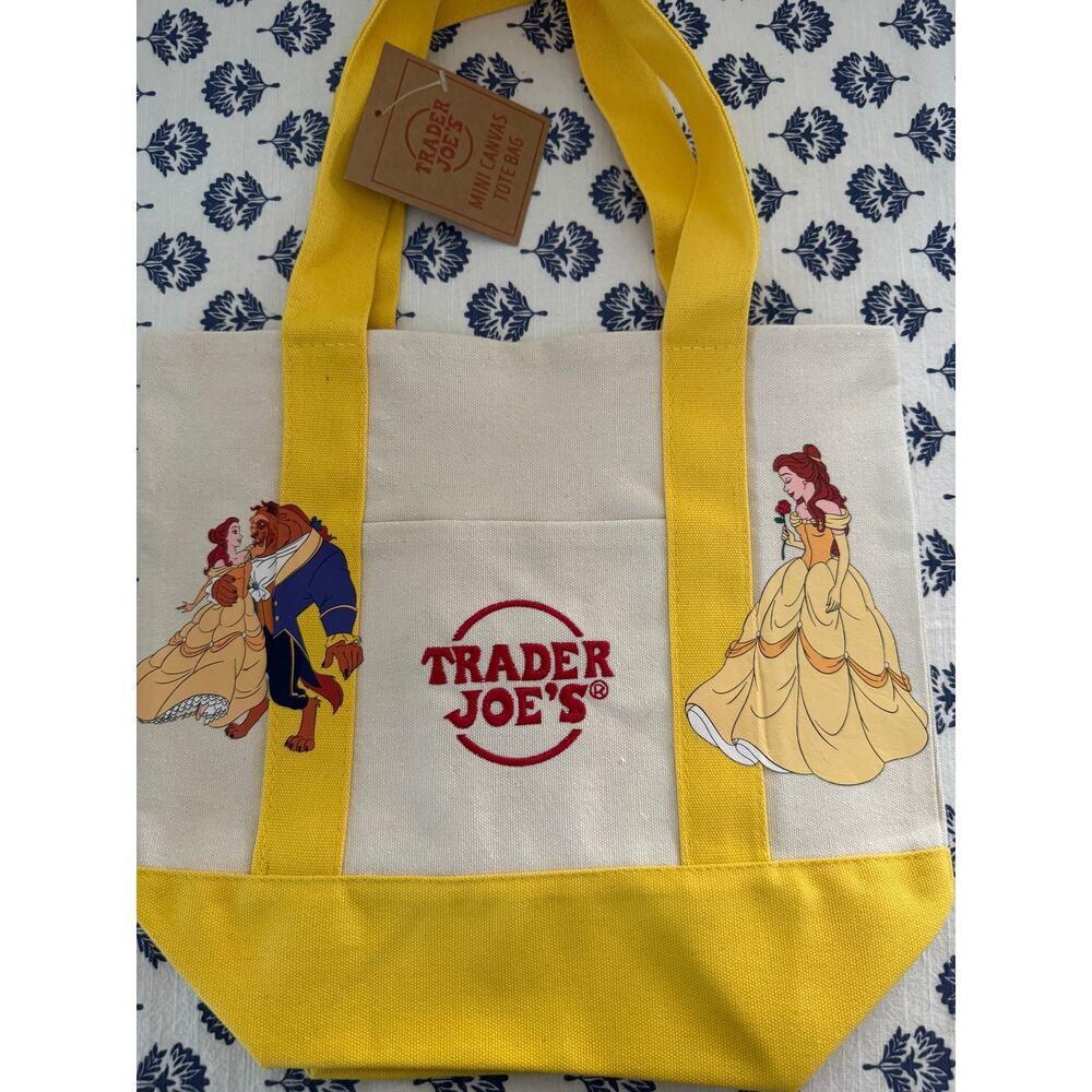 Disney Belle Double Sided Custom Made Trader Joes Mini Tote